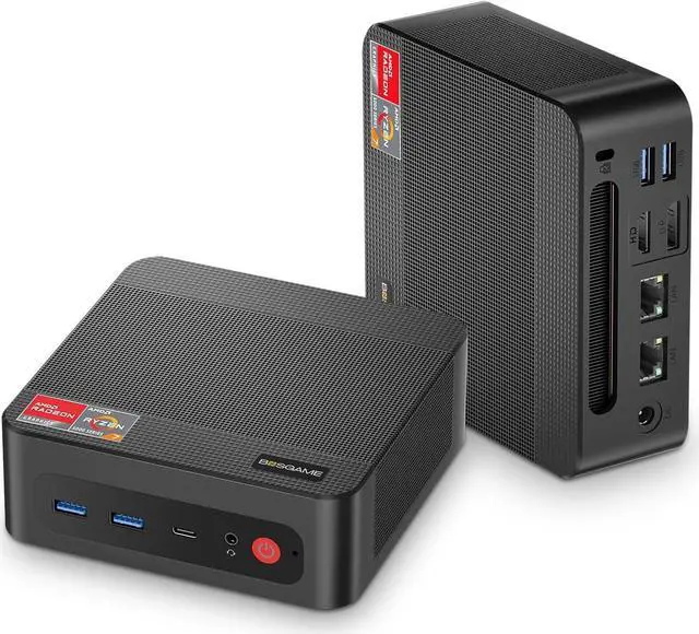 BOSGAME P4 [Dual 2.5GbE LAN] Gaming Mini PC Ryzen 7 5825U 32GB RAM