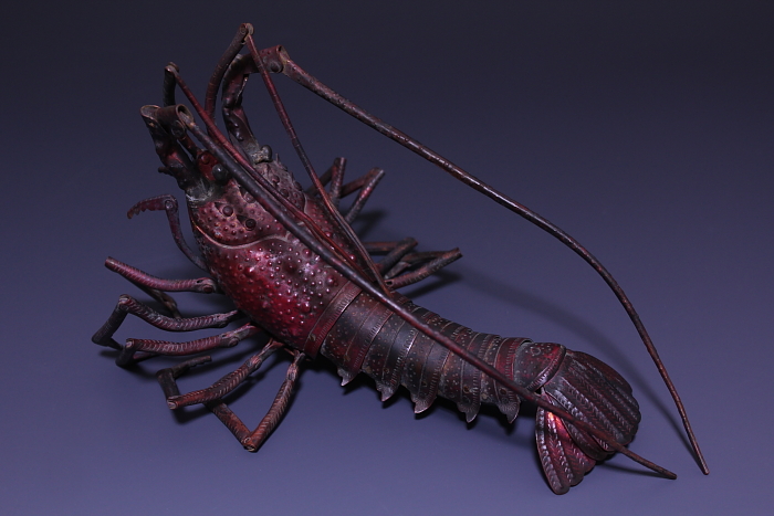 自在置物 伊勢海老 在銘明珍宗春 高松藩甲冑師 江戸期 | 伝統的甲冑や