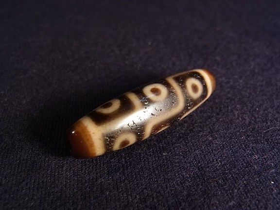 九眼老天珠 dzi 瑪瑙 チベタン/ジー ビーズ とんぼ玉 お守 9眼 1471