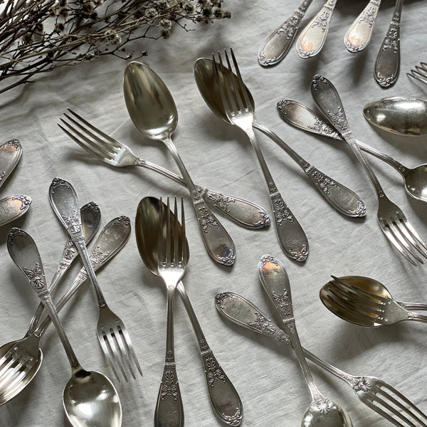 仏蘭西】 Louis XV カトラリーセット12本 ルイ15世様式 仏蘭西】 Louis