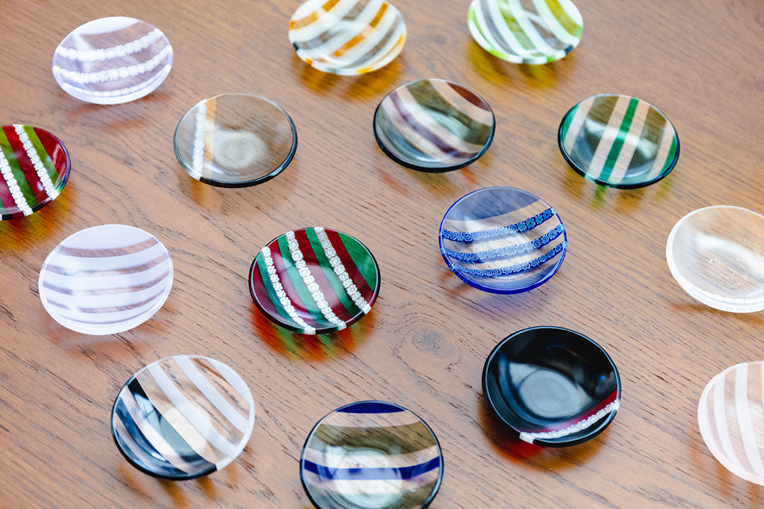 ムラーノガラス（ベネチアングラス）／手塩皿（豆皿）「Piccola」Φ7cm