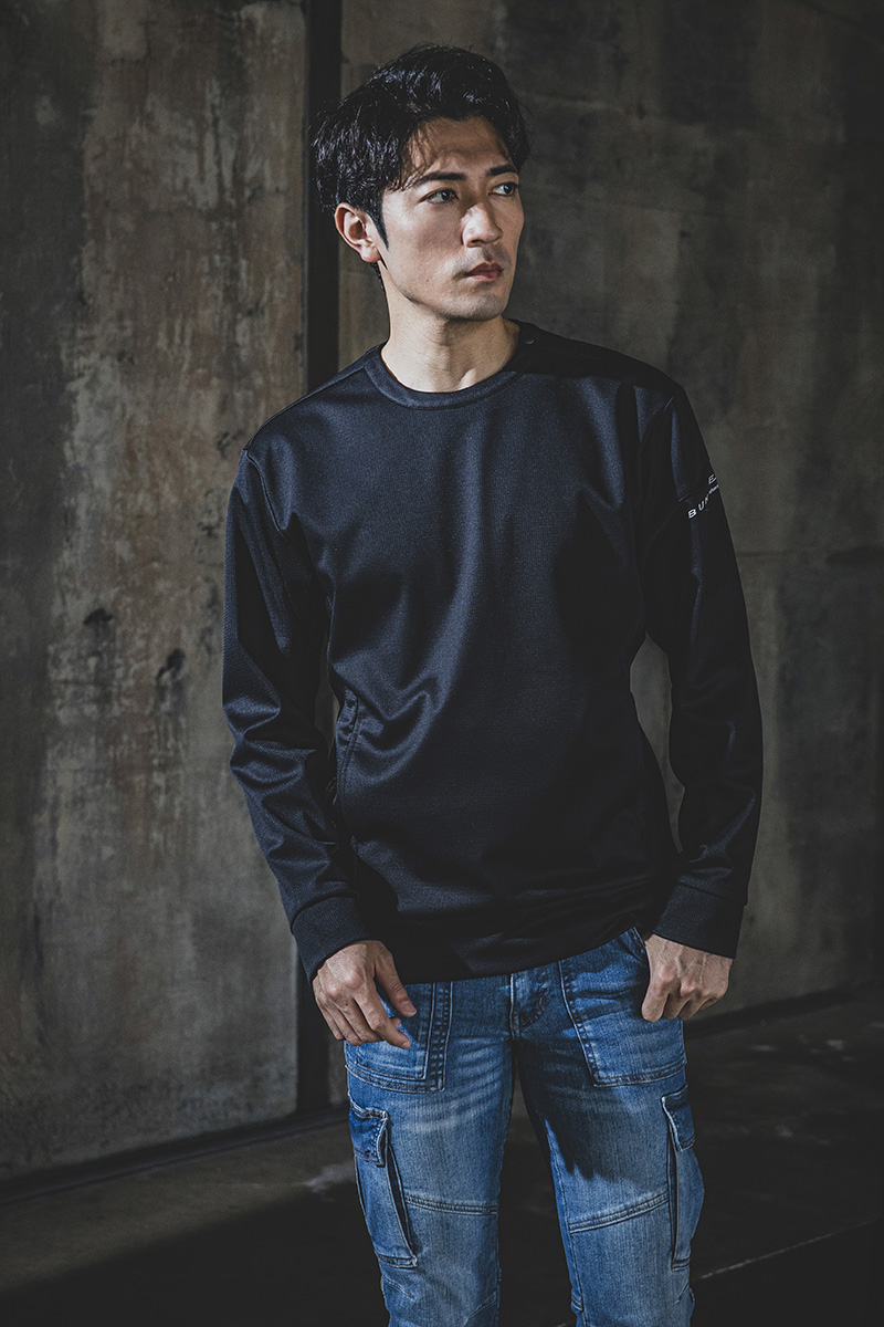 840008 防風ストレッチ長袖プルオーバー | CUC・ CHUSAN WORKWEAR 作業