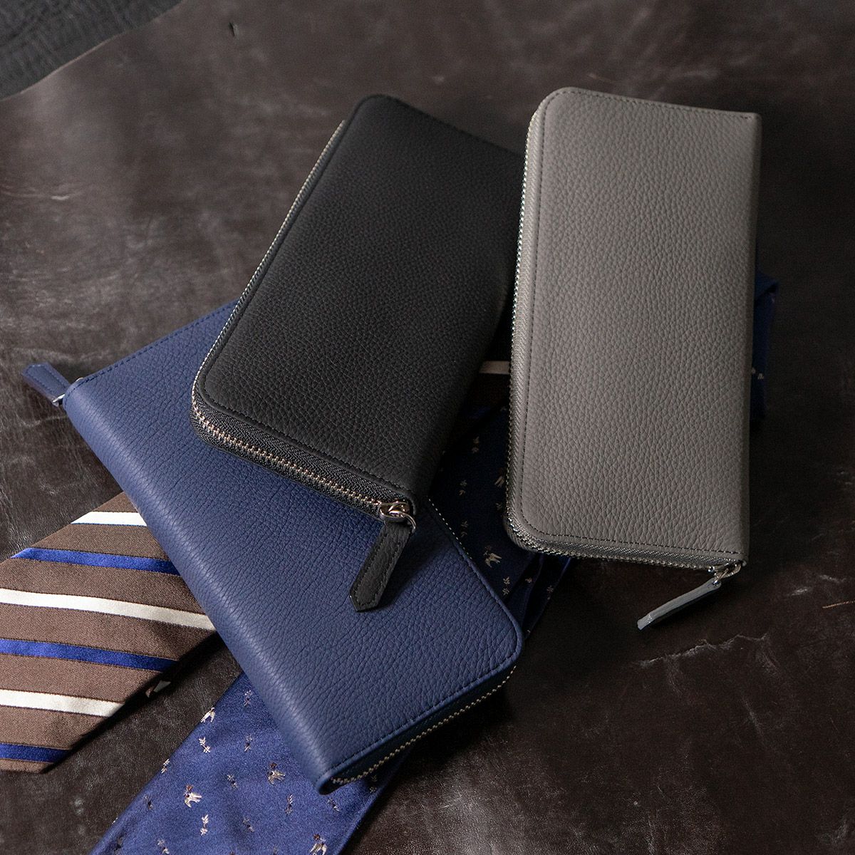 フレンチカーフRFロングウォレット（ラウンドファスナー長財布） | 長