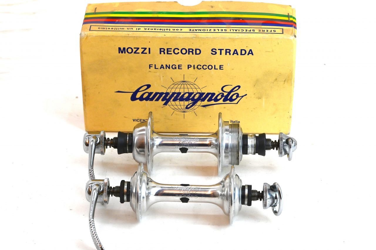 Campagnolo Low Flange Record Hubs 36 Holes NOS - Cicli Berlinetta