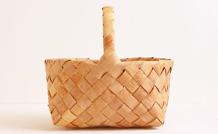 白樺かご/ハンドル付きバスケット・LT COMFOTA 北欧雑貨店