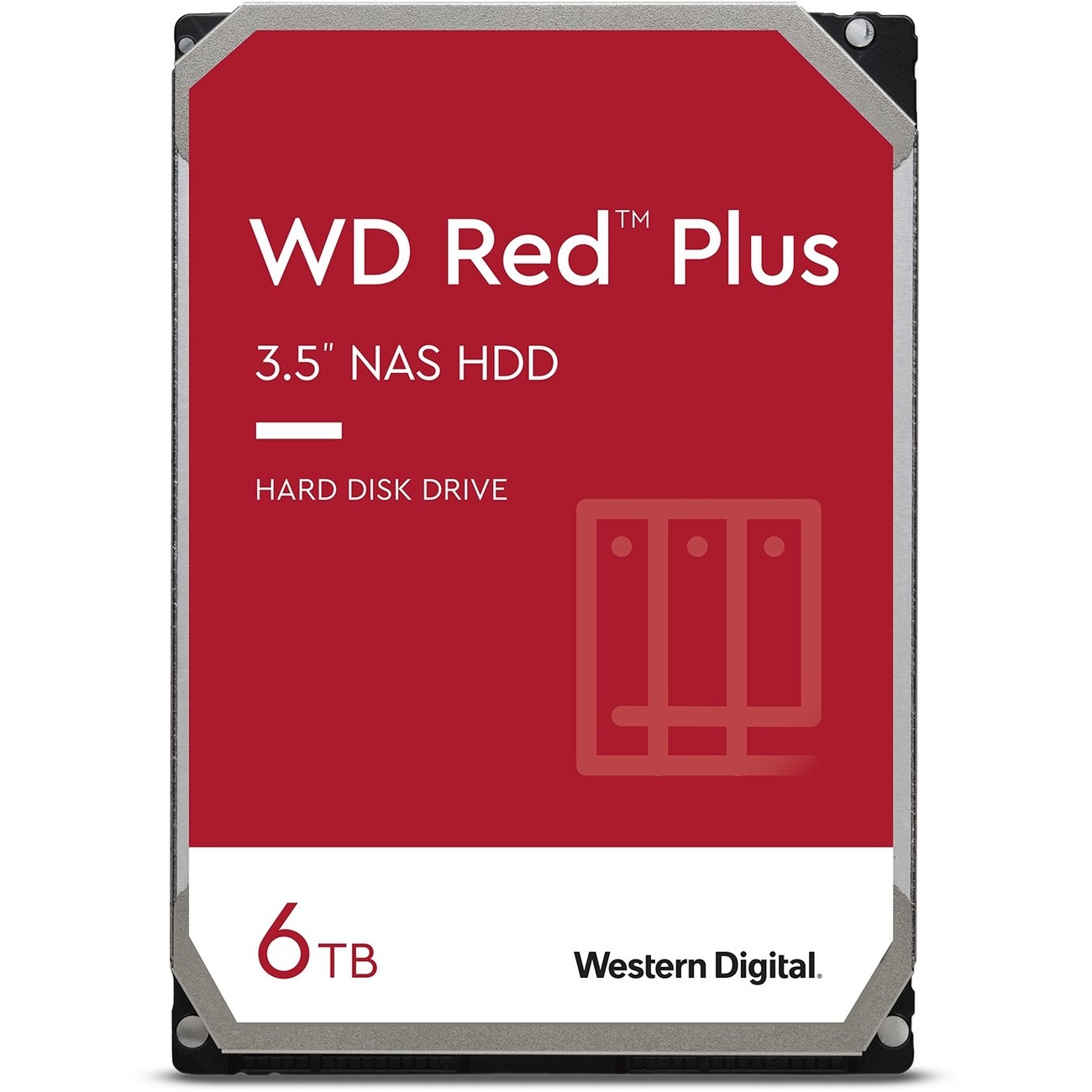 WD Red Plus 6TB NAS Hard Disk Drive - 5640 RPM Class SATA 6Gb/s