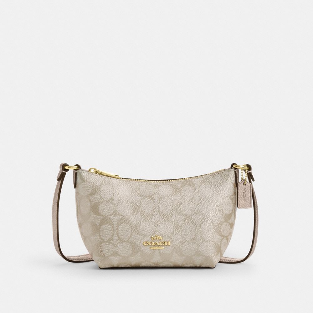 COACH® PT | Zip Top Crossbody Bag In Signature Canvas