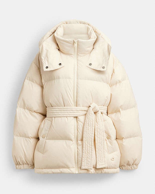 公式】COACH – コーチ | ミッド レングス ベルテッド ダウン