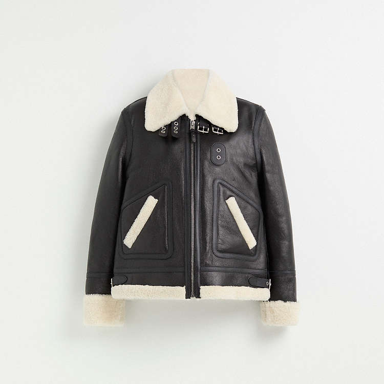 COACH® | Restored Shearling Aviator Jacket