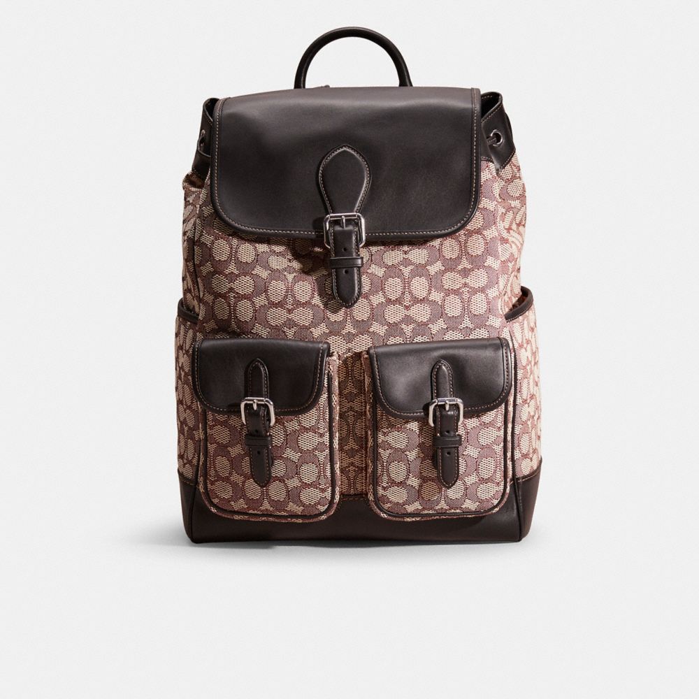 COACH® | Restored Frankie Backpack In Signature Textile Jacquard
