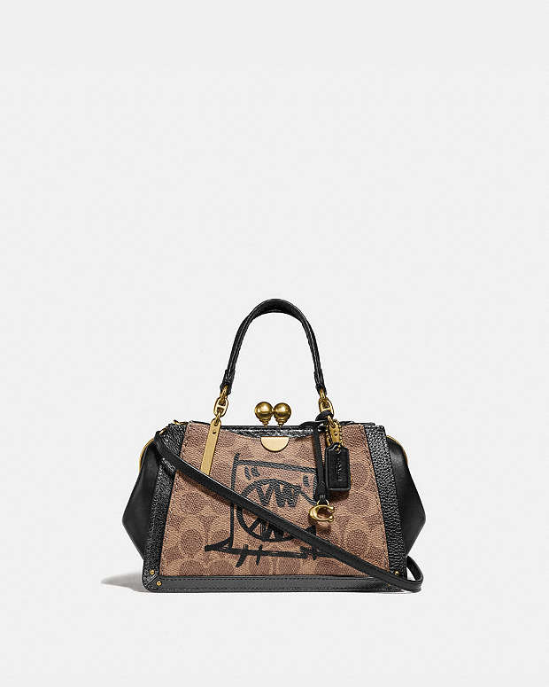 COACH® CH | Kisslock Dreamer 21 In Signature Canvas With Rexy And