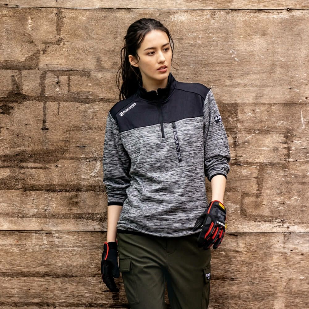 GLADIATOR】光発熱ブロックフリースハーフZIP|コーコス信岡公式通販