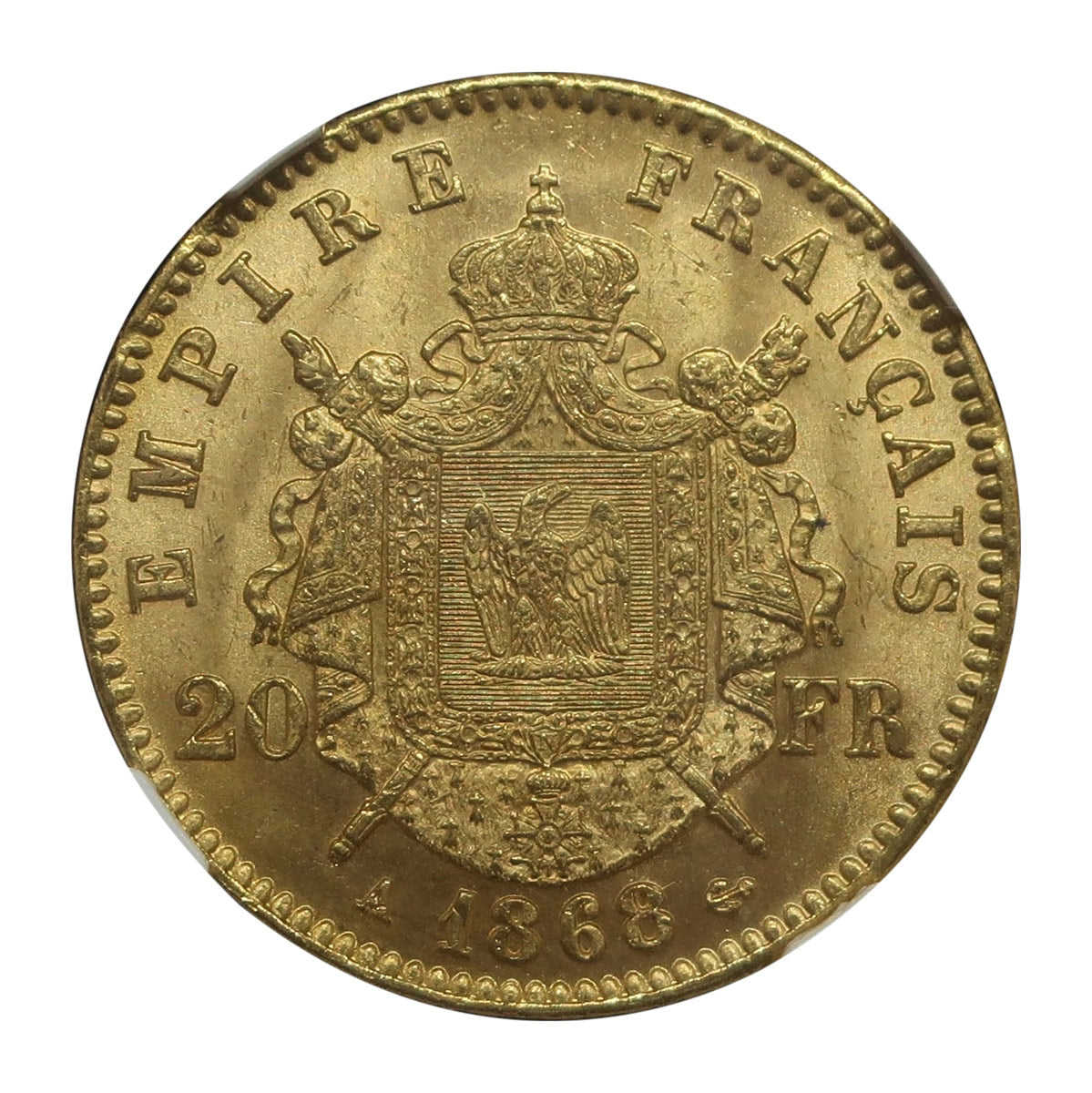 フランス ナポレオン3世 20フラン金貨 1868A MS64 NGC – CoinBlessing