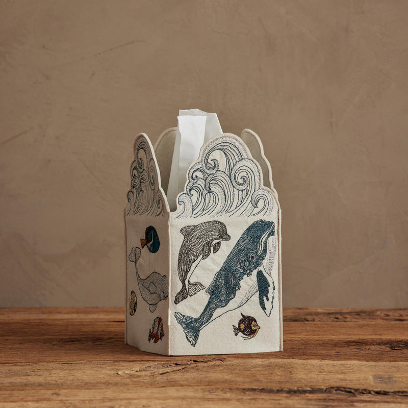 Swim Team Tissue Box Cover | Coral & Tusk