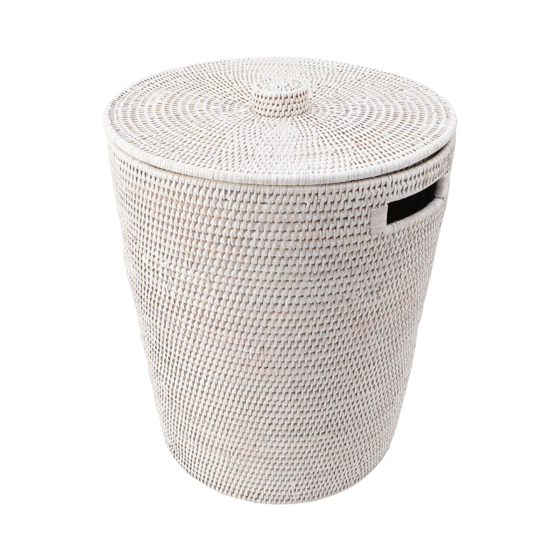 BAOLGI（バオルジィ）ランドリーバスケット ウィズ リッド ホワイト