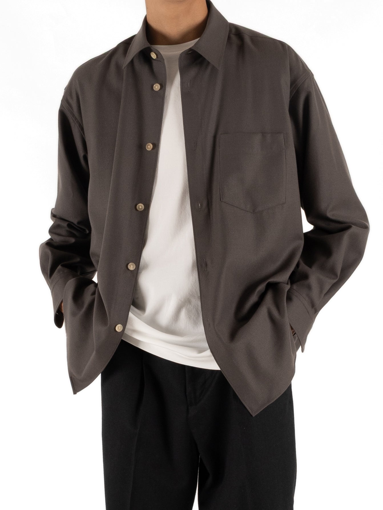 Super160's WOOL LIGHT MILLED SHIRTS｜MIX – Cornier