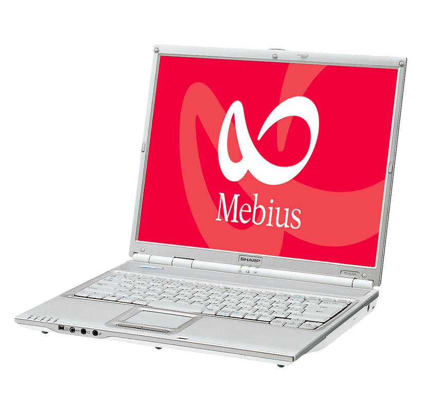 SHARP Mebius ノートPC　PC-WA70K WindowsXP 光センサー液晶パッド」搭載ノートパソコン“Mebius”を発売 | ニュース