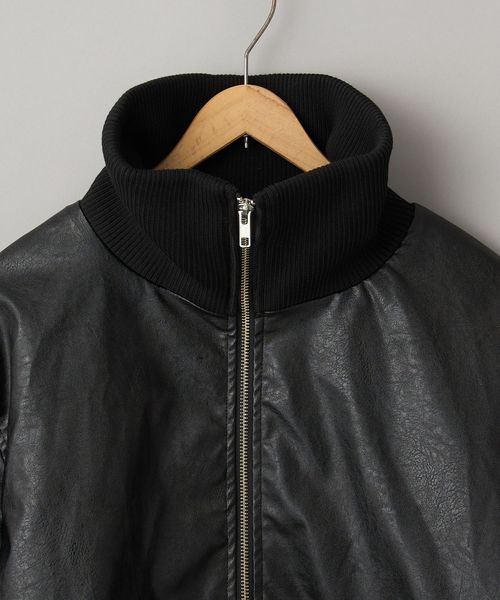 レザーライクパディングジャケット