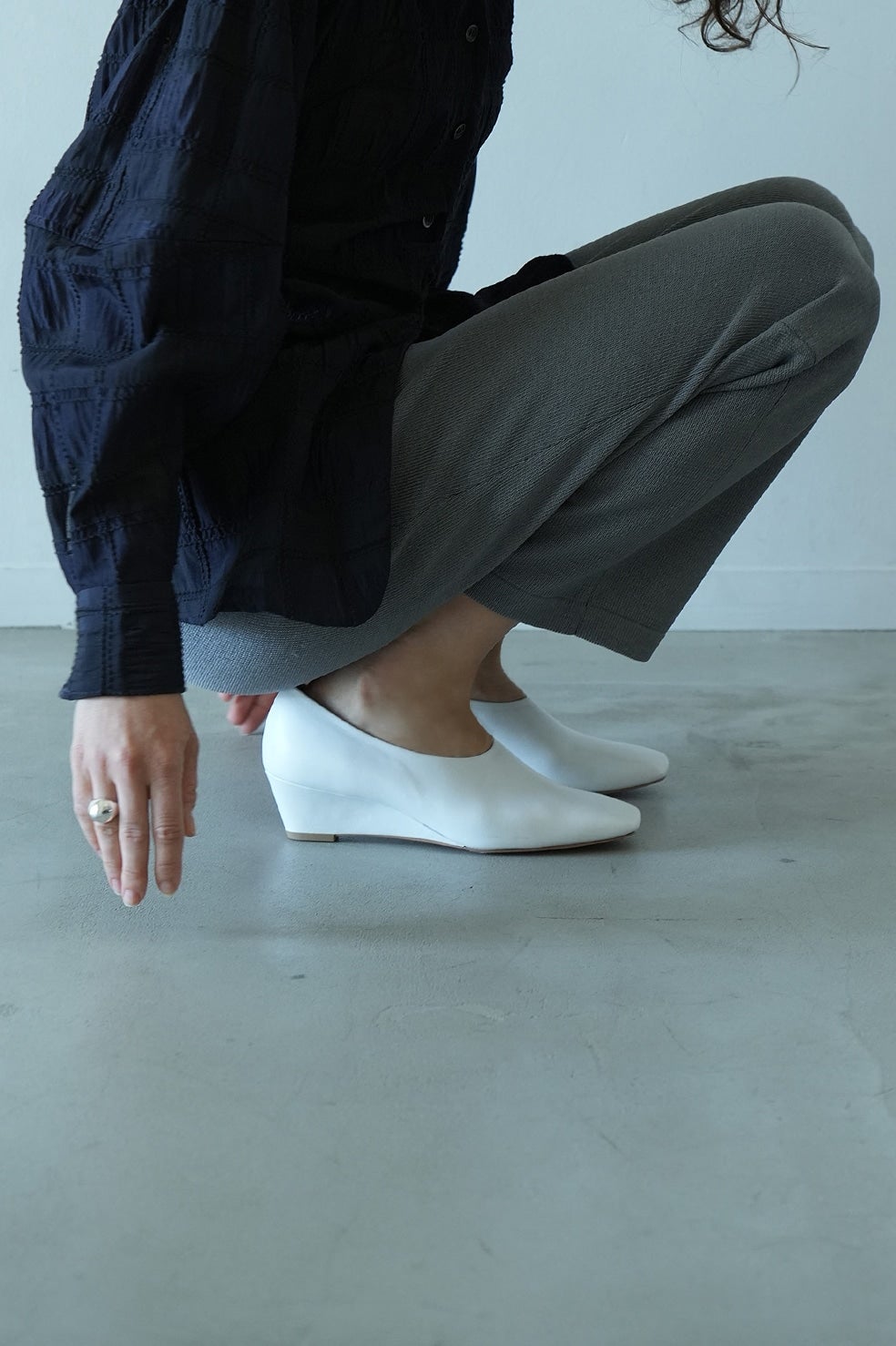 WEDGE SOLE SQUARE PUMPS｜BAG/SHOES(バッグ/シューズ)｜CLANE