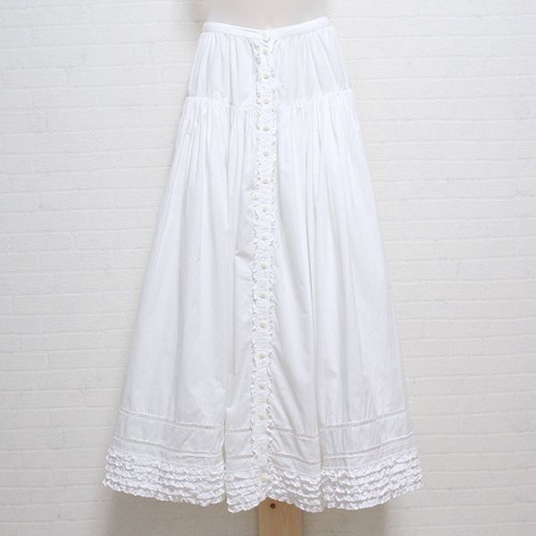 白コットンレーススカート - ピンクハウス通販｜リサイクルブティック
