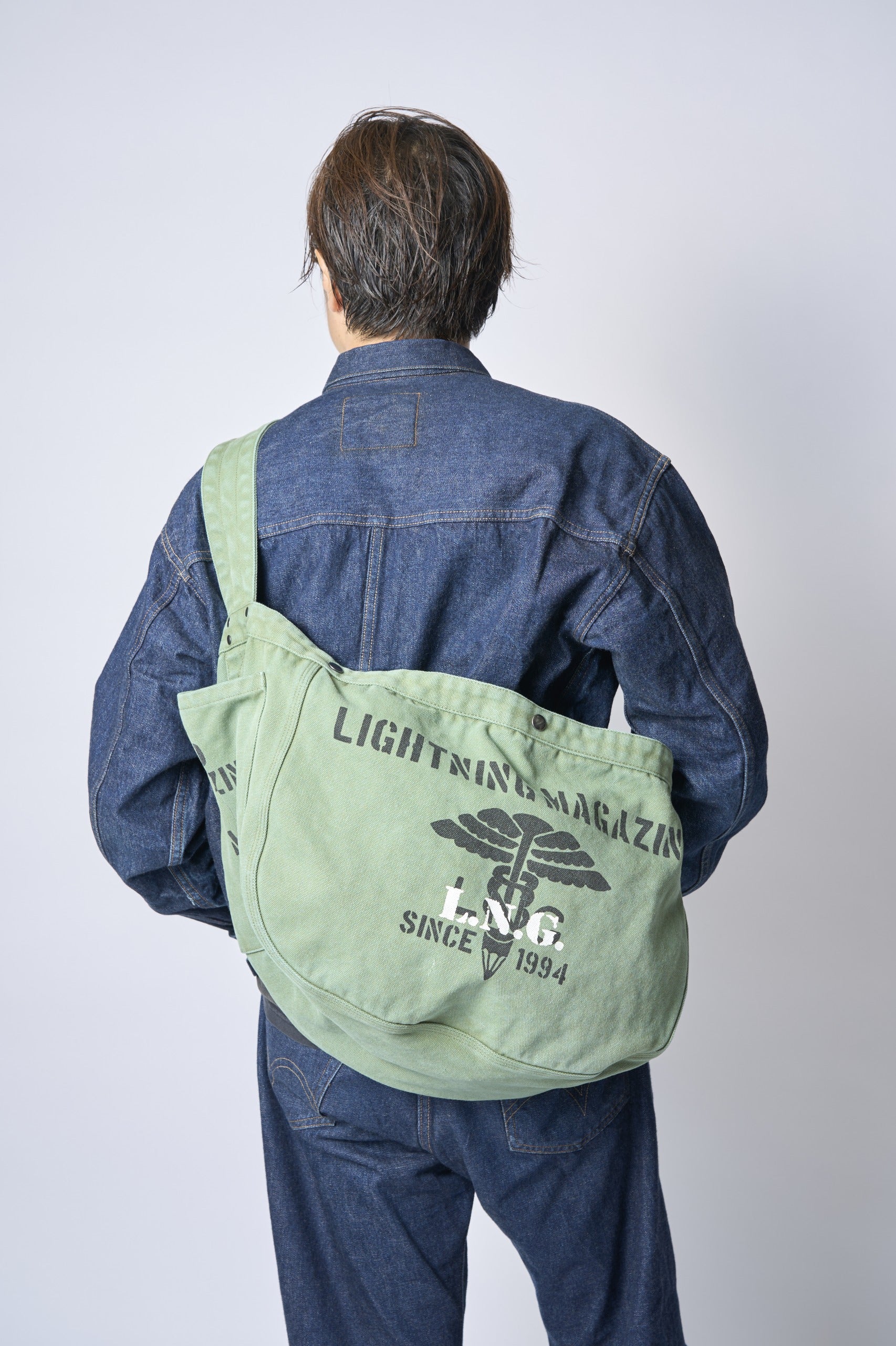 California Sportswear × Lightning ニュースペーパーバッグ（Military）