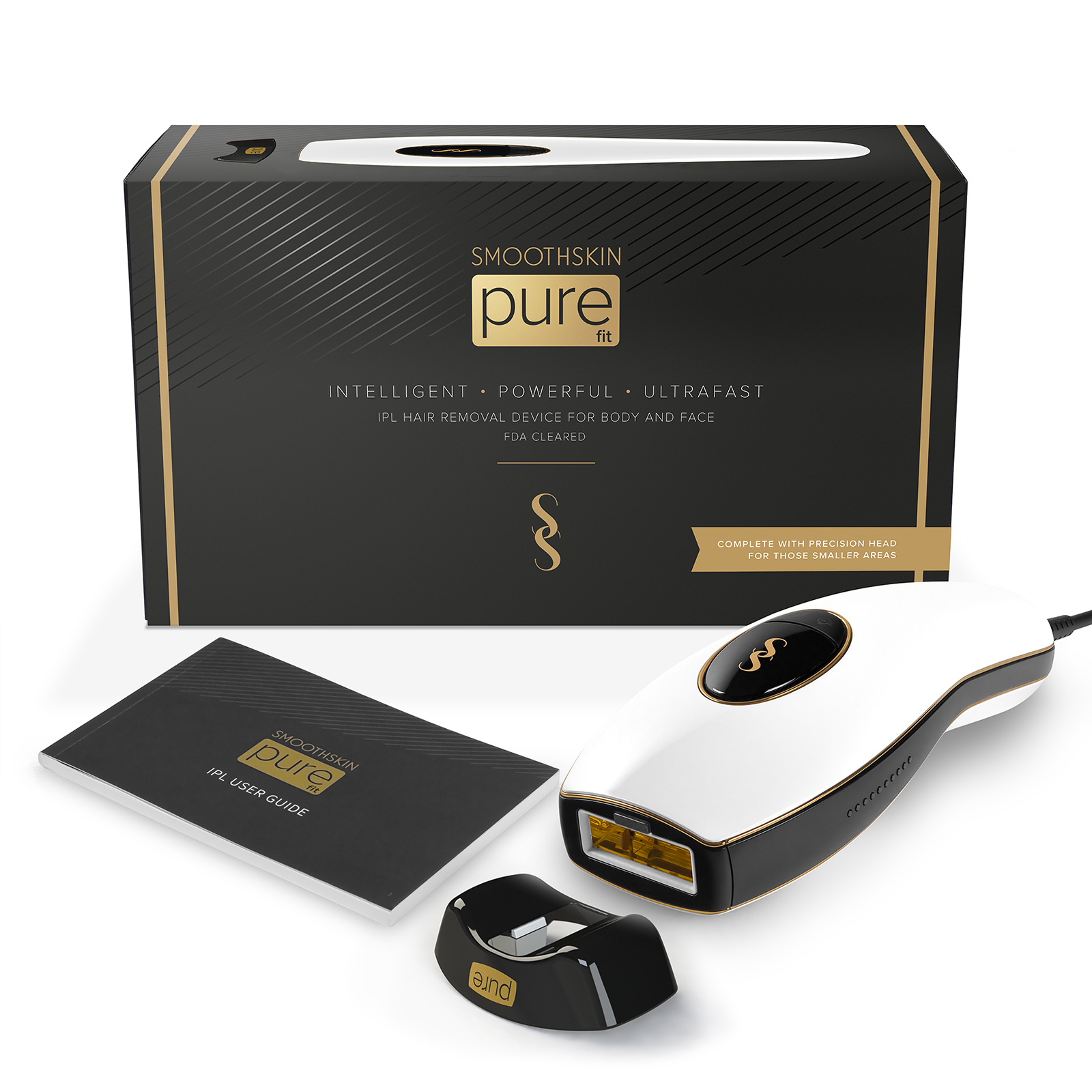 スムーズスキン pure fit ホワイト (家庭用光脱毛美容器)