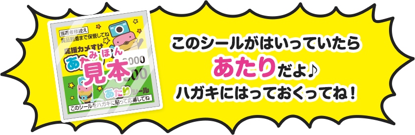 君のがんばりを記録しよう！ 応援カメすけプレゼント キャンペーン