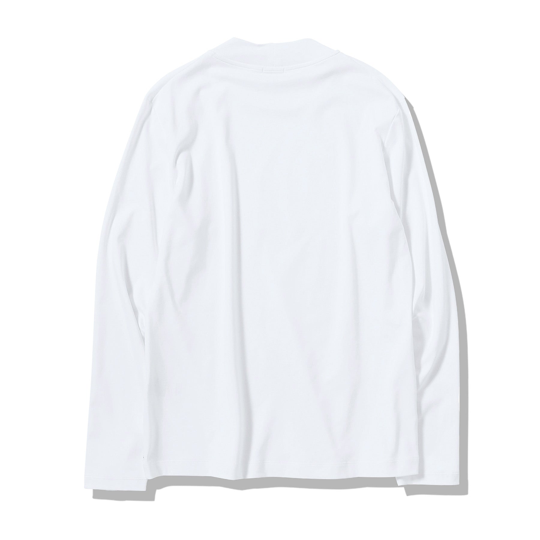 スビンプラチナムスムース テーラードモックネックロングスリーブT