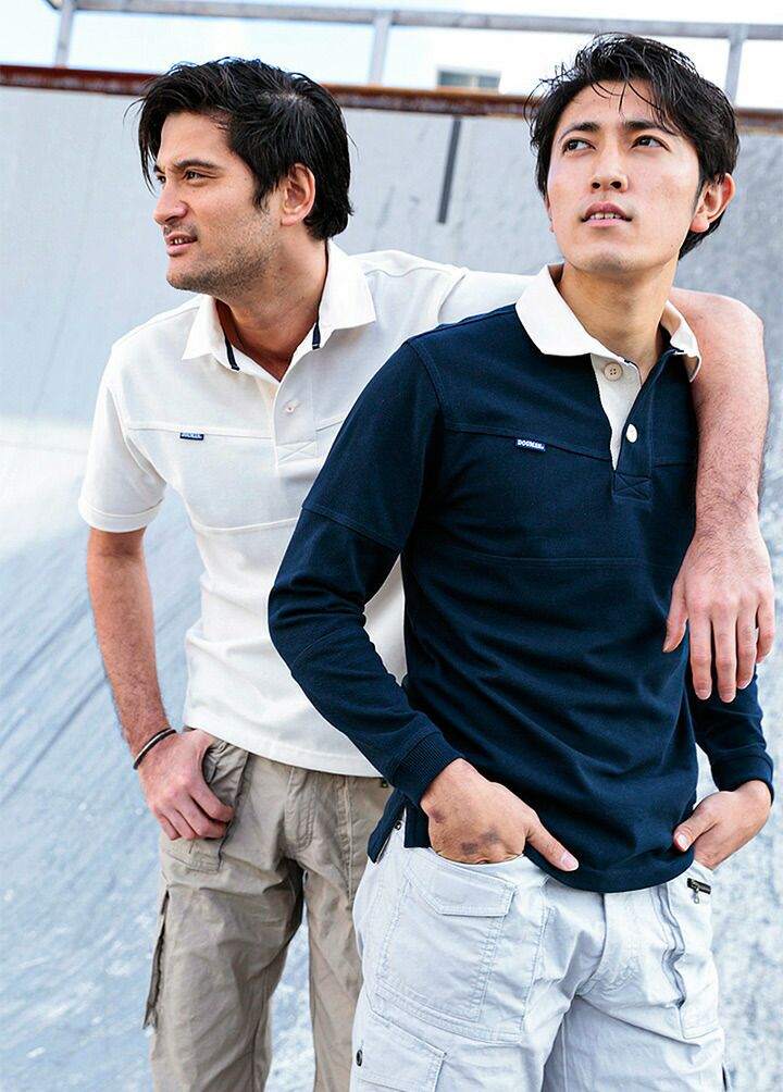 半袖ラガーシャツ 半袖ポロシャツ ドッグマン 1254 オールシーズン