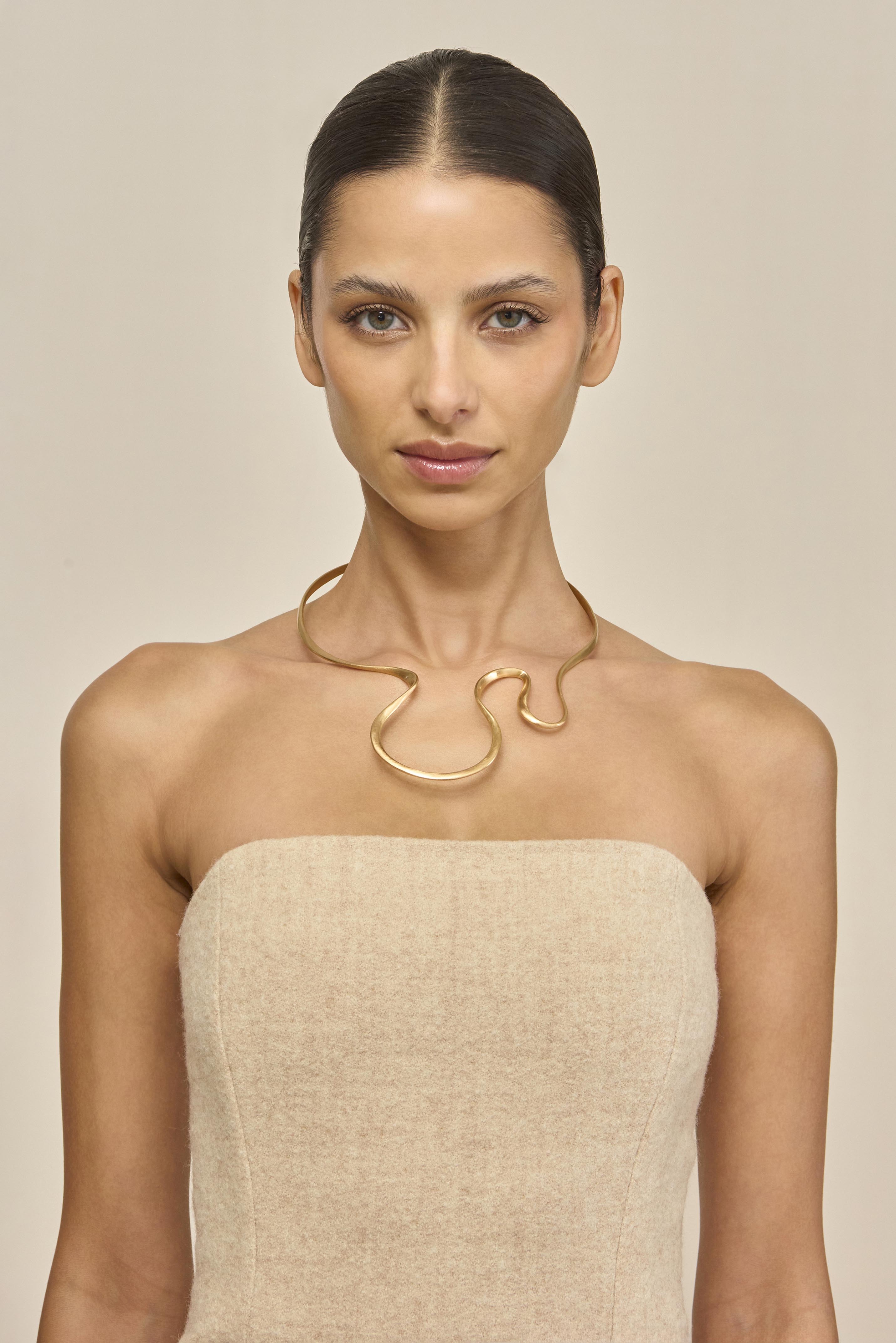 SUNI CHOKER - BRUSHED BRASS – CULT GAIA