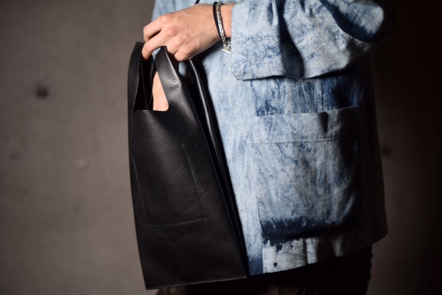 VINTAGE LEATHER BAG “CONVENI BUKURO” Made in ASAKUSA – DAMAGEDONE 2ND