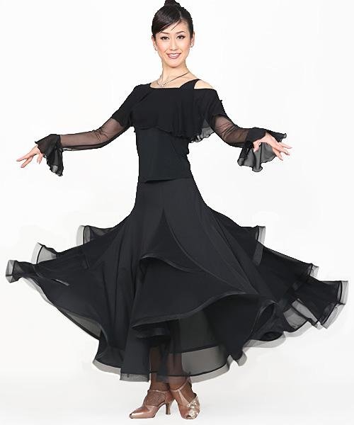 PAPILLON パピヨン】 社交ダンス用 日本製 レディース スカート 845