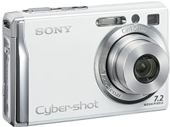 ソニー、光学手ブレ補正が付いた「サイバーショット DSC-W80」