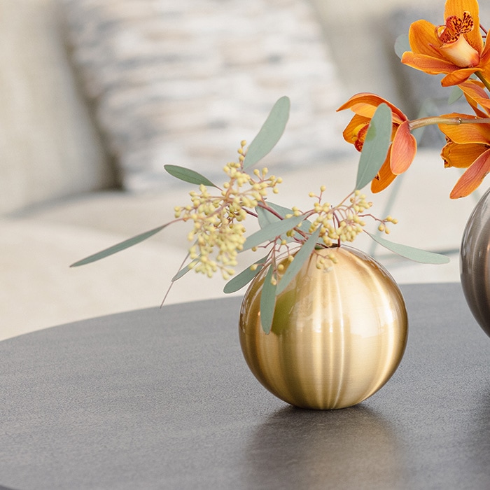 送料無料】 花瓶 TAMA S / 能作 ガラス フラワーベース 花器 一輪挿し