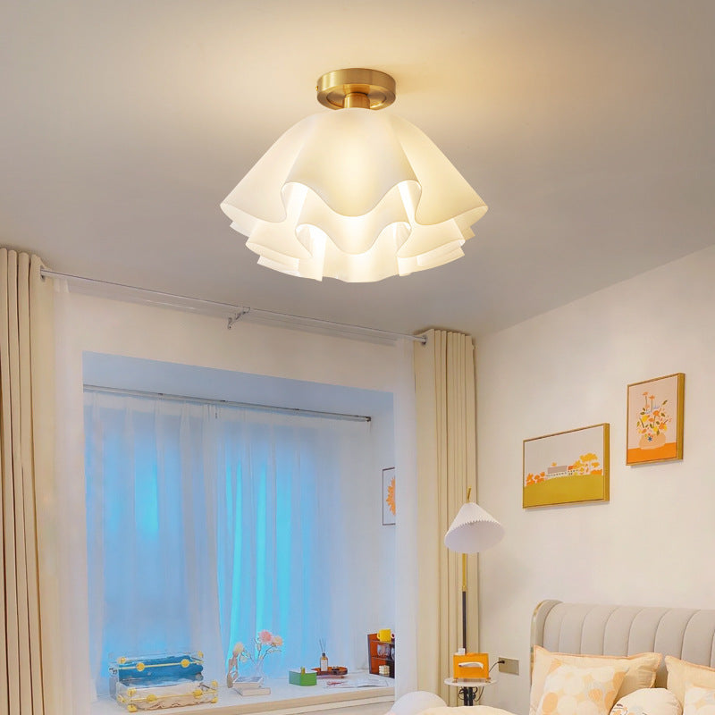 Vintage White Flower Ceiling Light – Dekoorlight