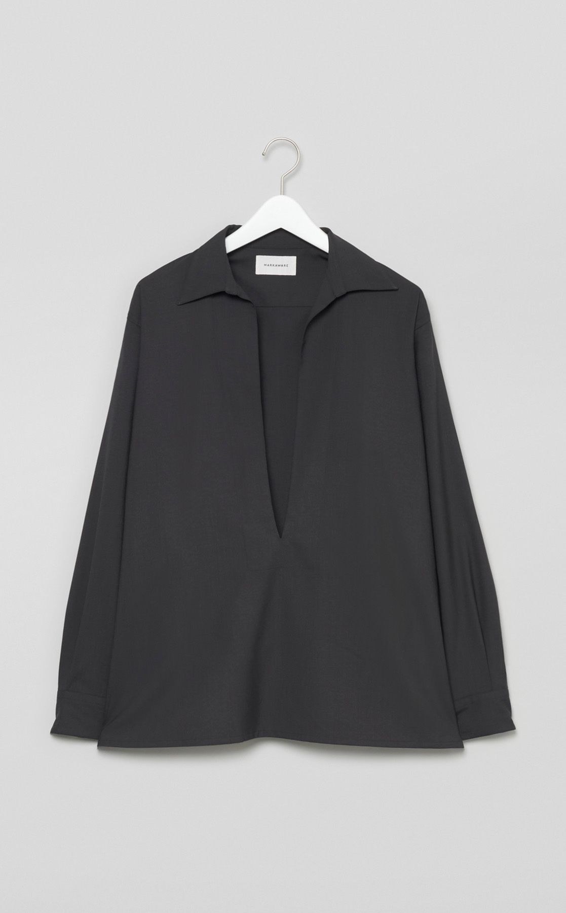 MARKAWARE｜サマーウールプルオーバーシャツ