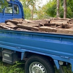未乾燥 薪ストーブ用 広葉樹ミックス薪 軽トラ1台分