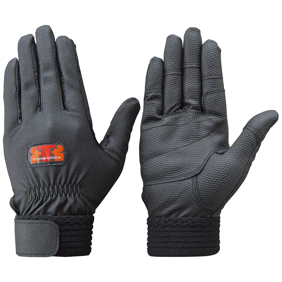 トンボレックス 合成皮革手袋 E－831BK ブラック LL