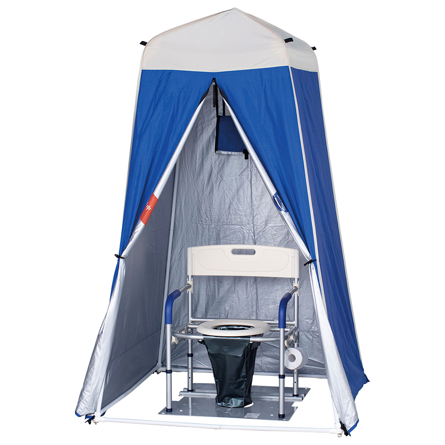 マンホールトイレ 洋式タイプ VE100W テント（Sサイズ）付