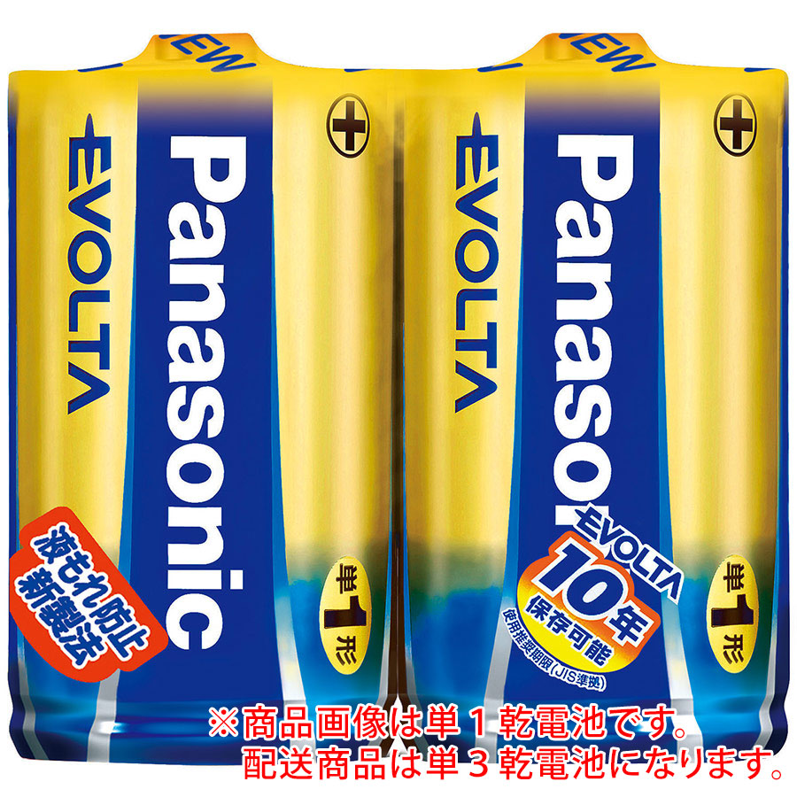 エボルタ アルカリ乾電池 単3 2本／組 LR6EJ／2B | 【ミドリ