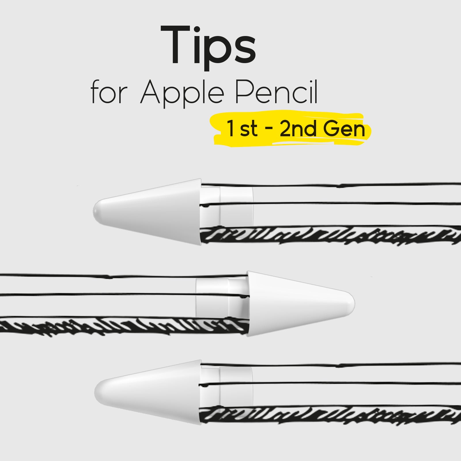 Spare and replacement tips for Apple Pencil | doodroo
