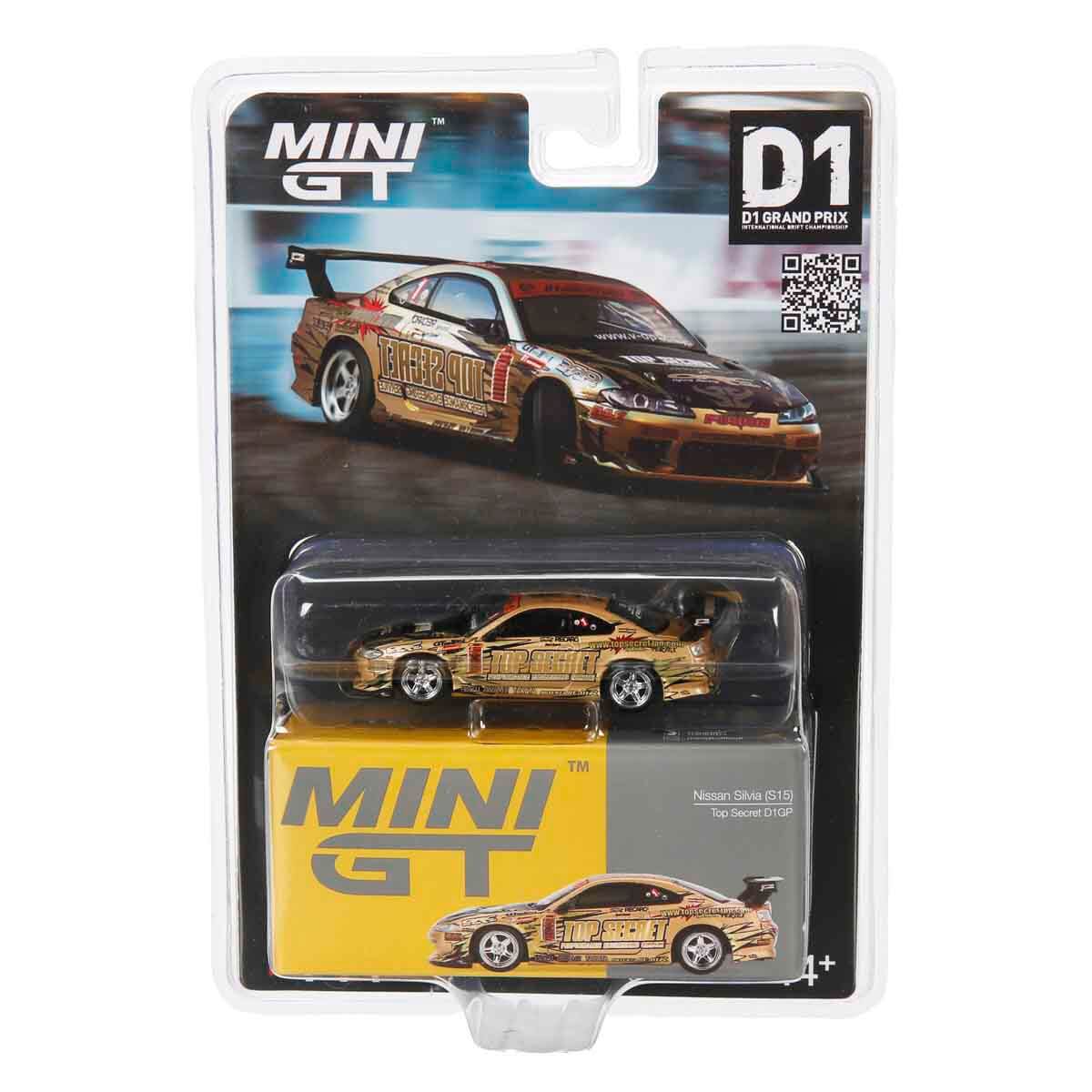 1:64 Mini GT Nissan Silvia (S15) Top Secret D1GP Diecast Model