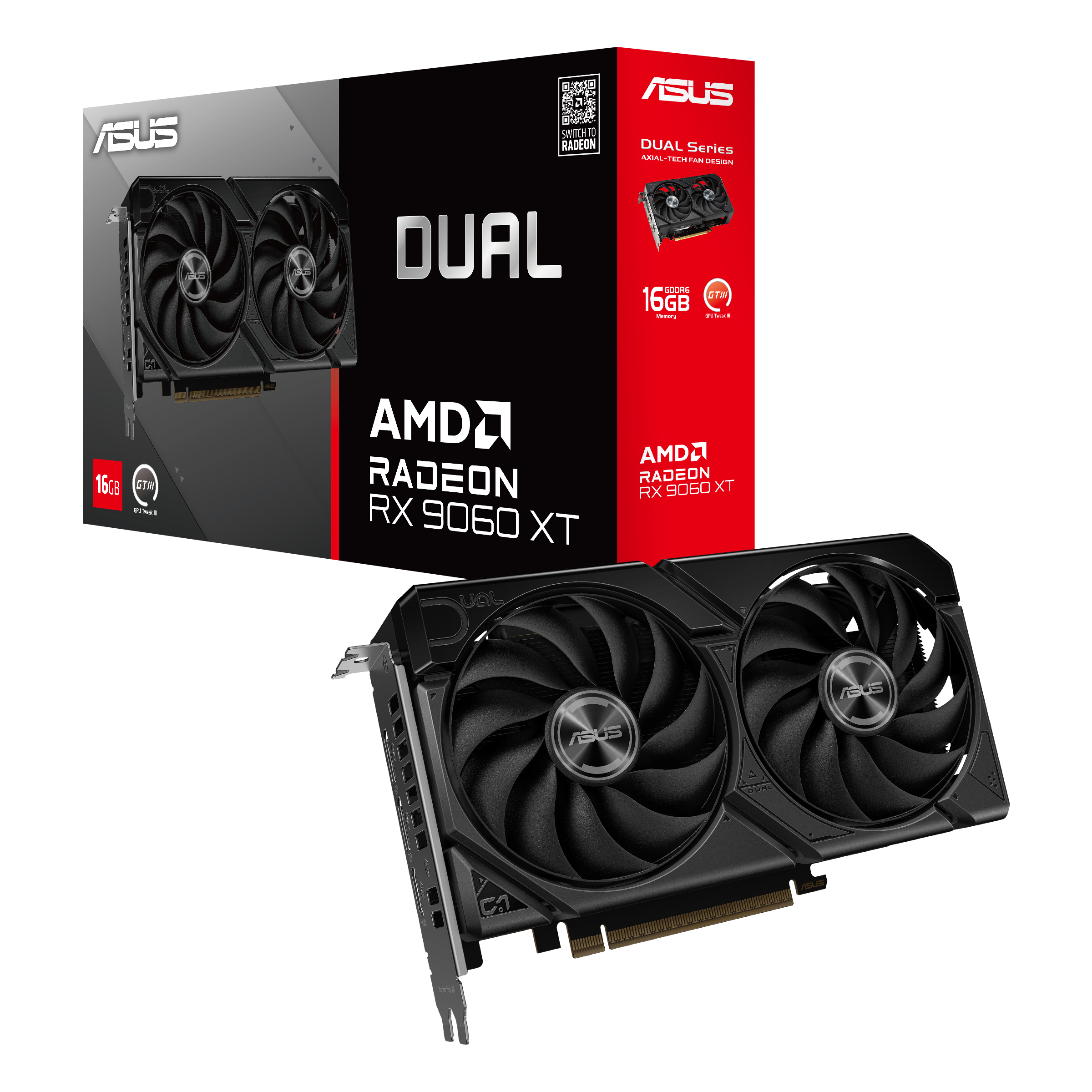 ASUS Dual RadeonTM RX 9060 XT 16GB GDDR6