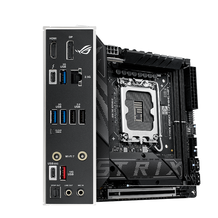 ROG STRIX B860-I GAMING WIFI | ROG Strix | Gaming Placas base｜ROG