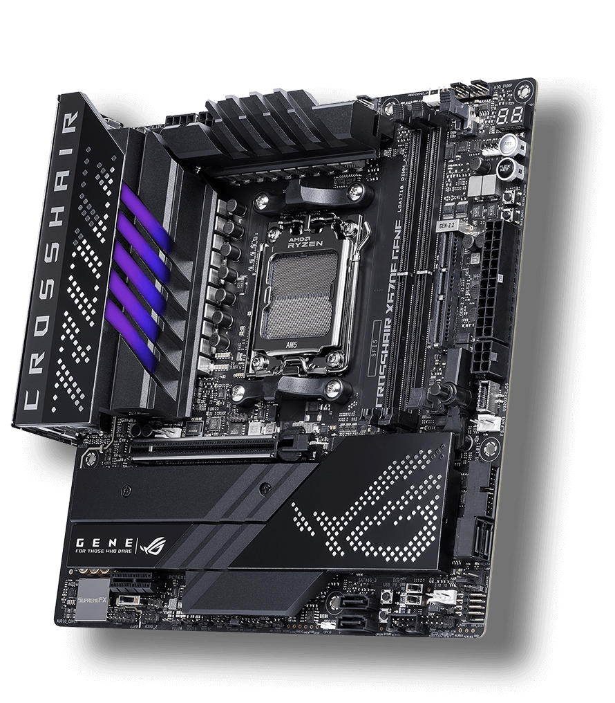 ROG CROSSHAIR X670E GENE | ROG Crosshair | Gaming Motherboards