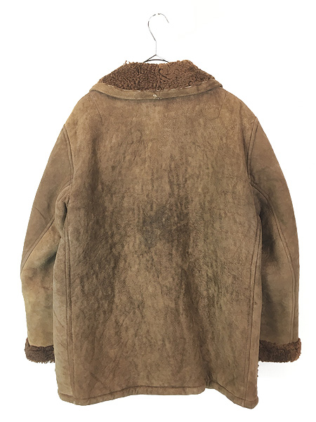 古着 70s ノルウェー製 L.Johnsen 本革 ムートン シープスキン レザー