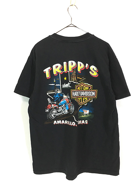 古着 90s USA製 HARLEY DAVIDSON 「88」 TWIN CAM バイク グラフィック
