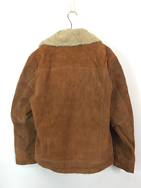 古着 70s JC Penney ボア フリース ライナー 本革 スエード レザー