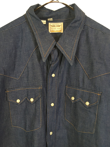 古着 Deadstock!! 70s USA製 Washington Dee Cee 真紺 ブルー デニム