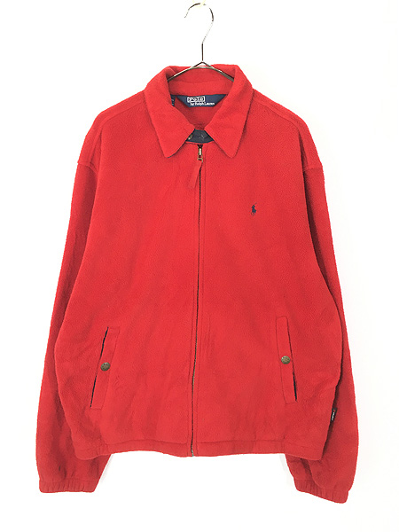 古着 90s Polo Ralph Lauren ワンポイント ソリッド フリース